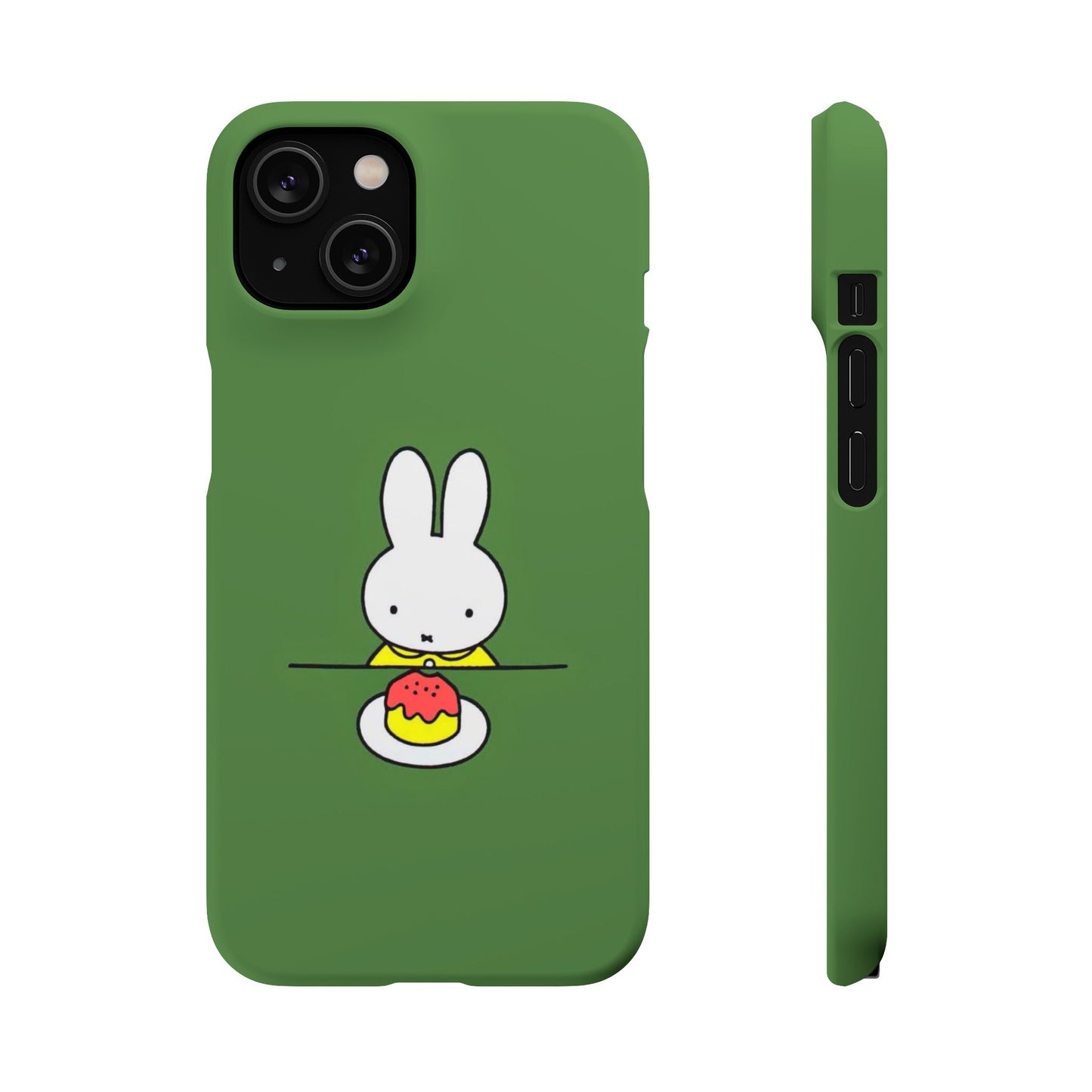 Miffy Phone Case, Snap Case, Green Miffy - iPhone, Samsung