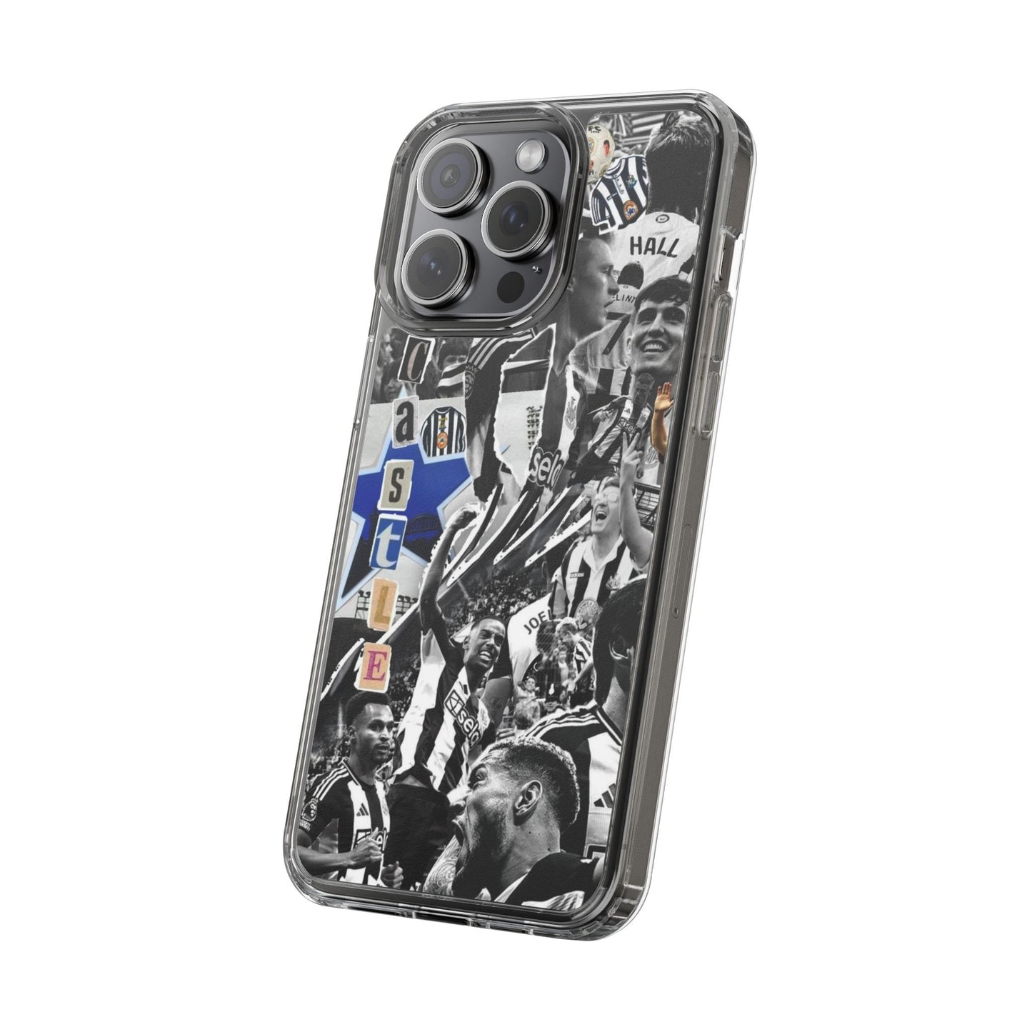 Newcastle United Clear iPhone Case - Fan Merchandise for Sports Enthusiasts