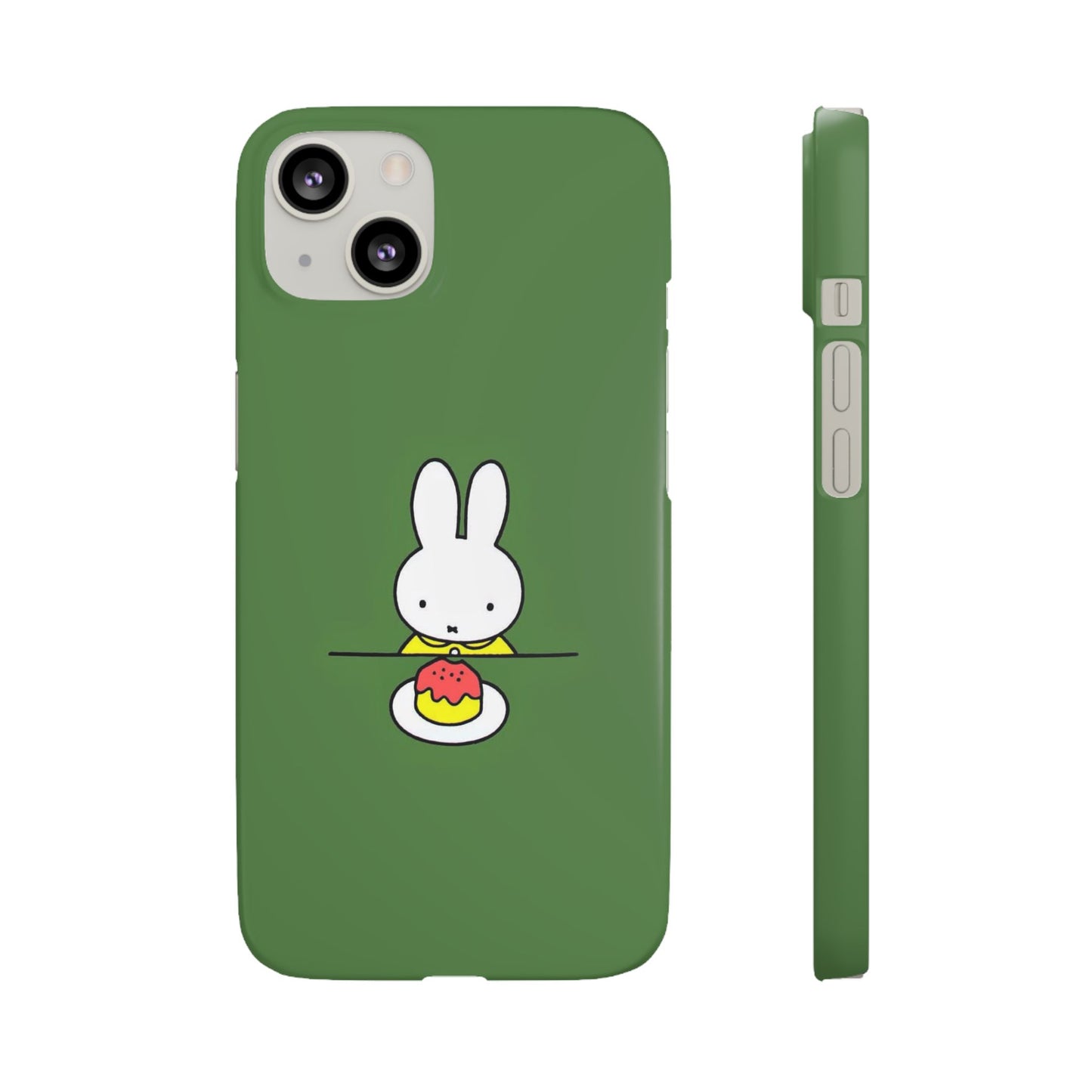 Miffy Phone Case, Snap Case, Green Miffy - iPhone, Samsung