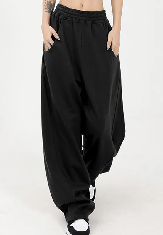Elastic Waist Sweatpants with Pockets - Roe Creation