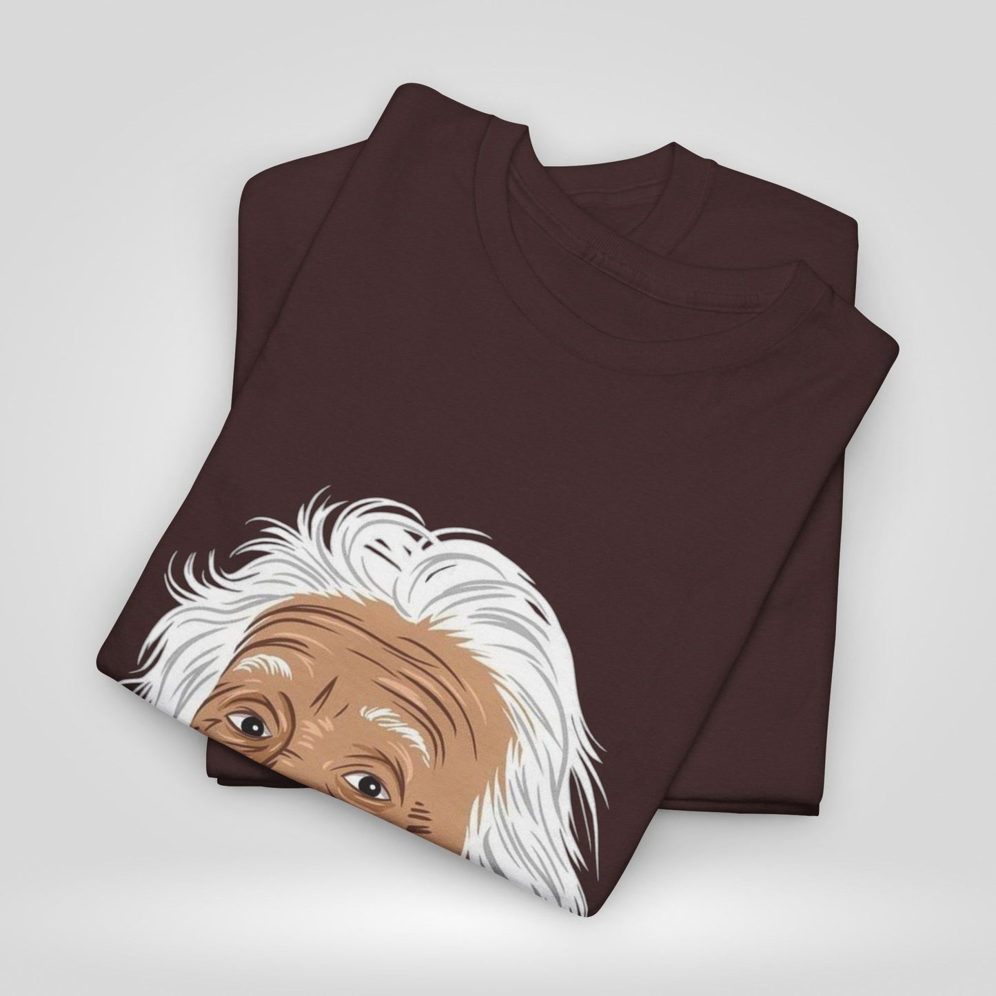 Funny Einstein Unisex Heavy Cotton Tee - Perfect for Science Lovers and Gift Giving