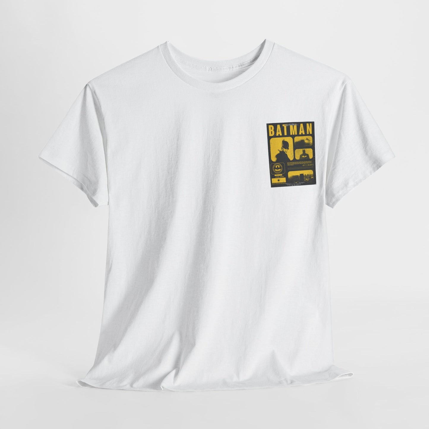 Minimal Vintage Batman Unisex Heavy Cotton Tee - Retro Comic Style