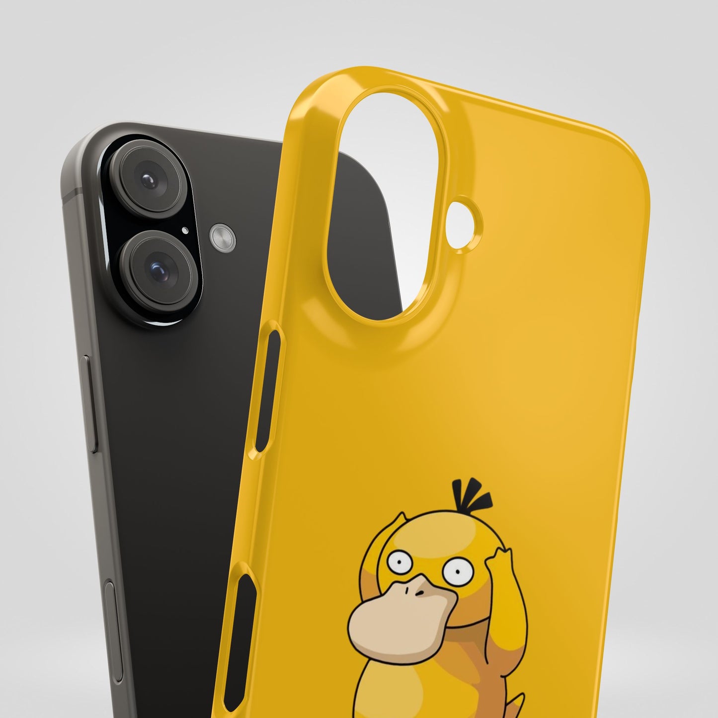 Psyduck Pokemon Snap Phone Cases, Yellow, Cartoon - iPhone, Samsung