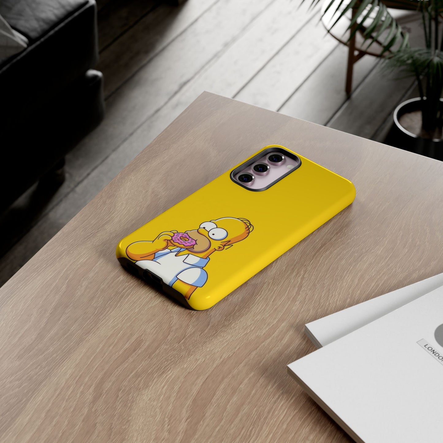Homer Simpson Phone Case - iPhone, Samsung, Unique Protection for Fans, Cartoon Phone Cover, Gift for Simpsons Lovers, Durable Tough Case