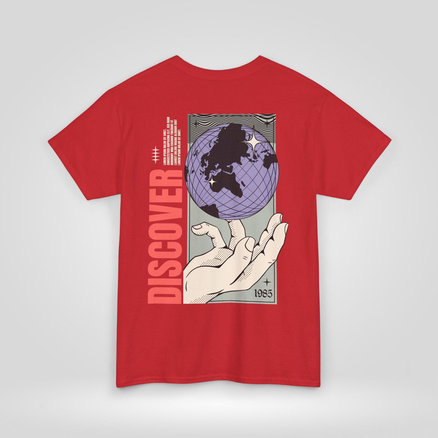 Discover Unisex Heavy Cotton Tee - Inspirational Global Design