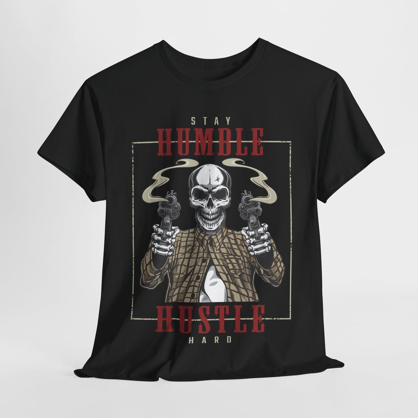 Stay Humble Hustle Hard Unisex Heavy Cotton Tee - Roe Creation
