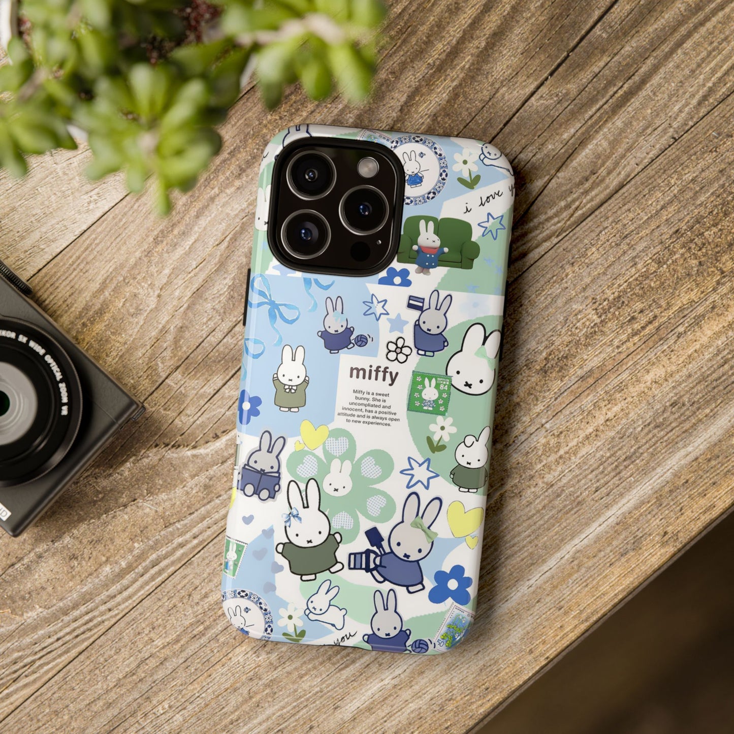 Cute Miffy Tough Phone Case - iPhone, Samsung Stylish Design for Bunny Lovers