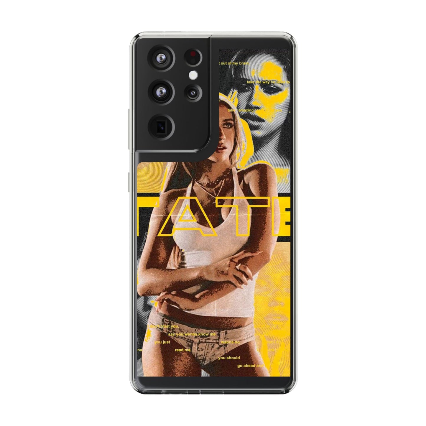 Funky Graphic Clear iPhone & Samsung Case - Stylish Protection for Trendsetters