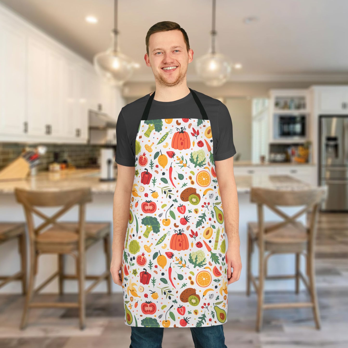 Colorful Kitchen Apron for Cooking and BBQ Lovers