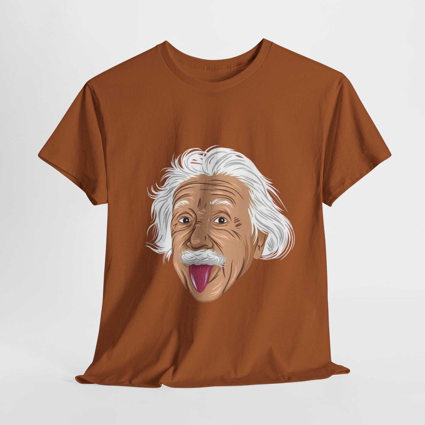 Funny Einstein Unisex Heavy Cotton Tee - Perfect for Science Lovers and Gift Giving