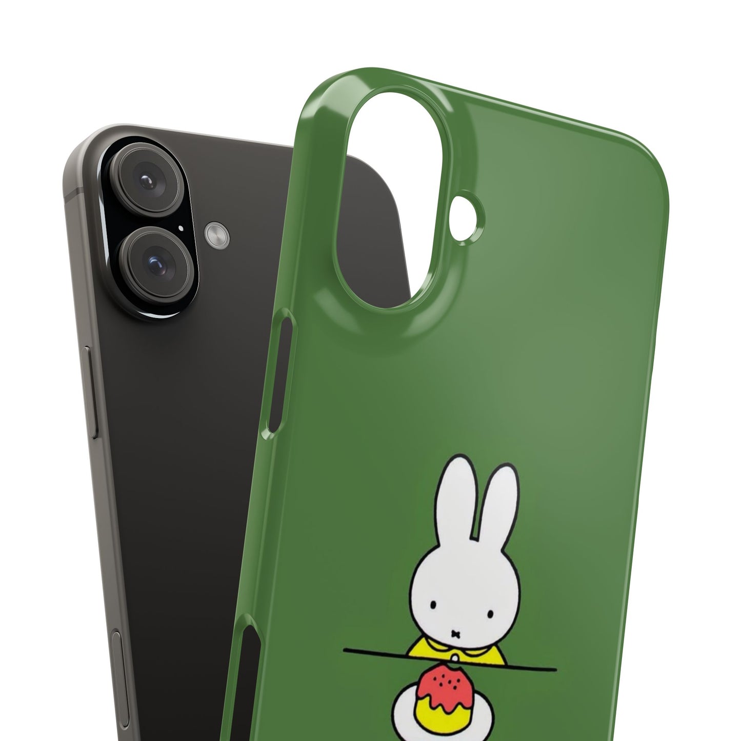 Miffy Phone Case, Snap Case, Green Miffy - iPhone, Samsung