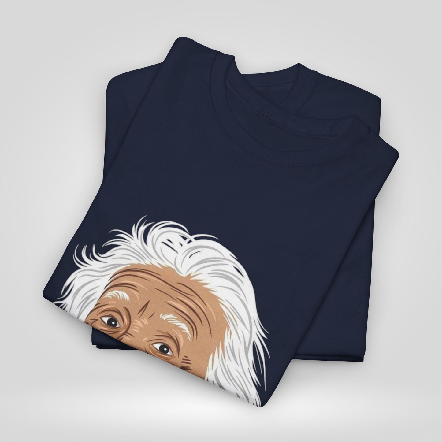 Funny Einstein Unisex Heavy Cotton Tee - Perfect for Science Lovers and Gift Giving