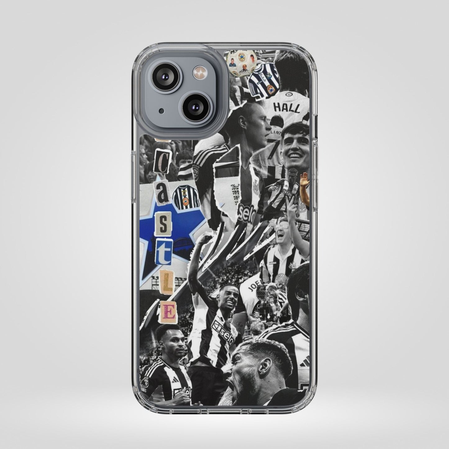 Newcastle United Clear iPhone Case - Fan Merchandise for Sports Enthusiasts