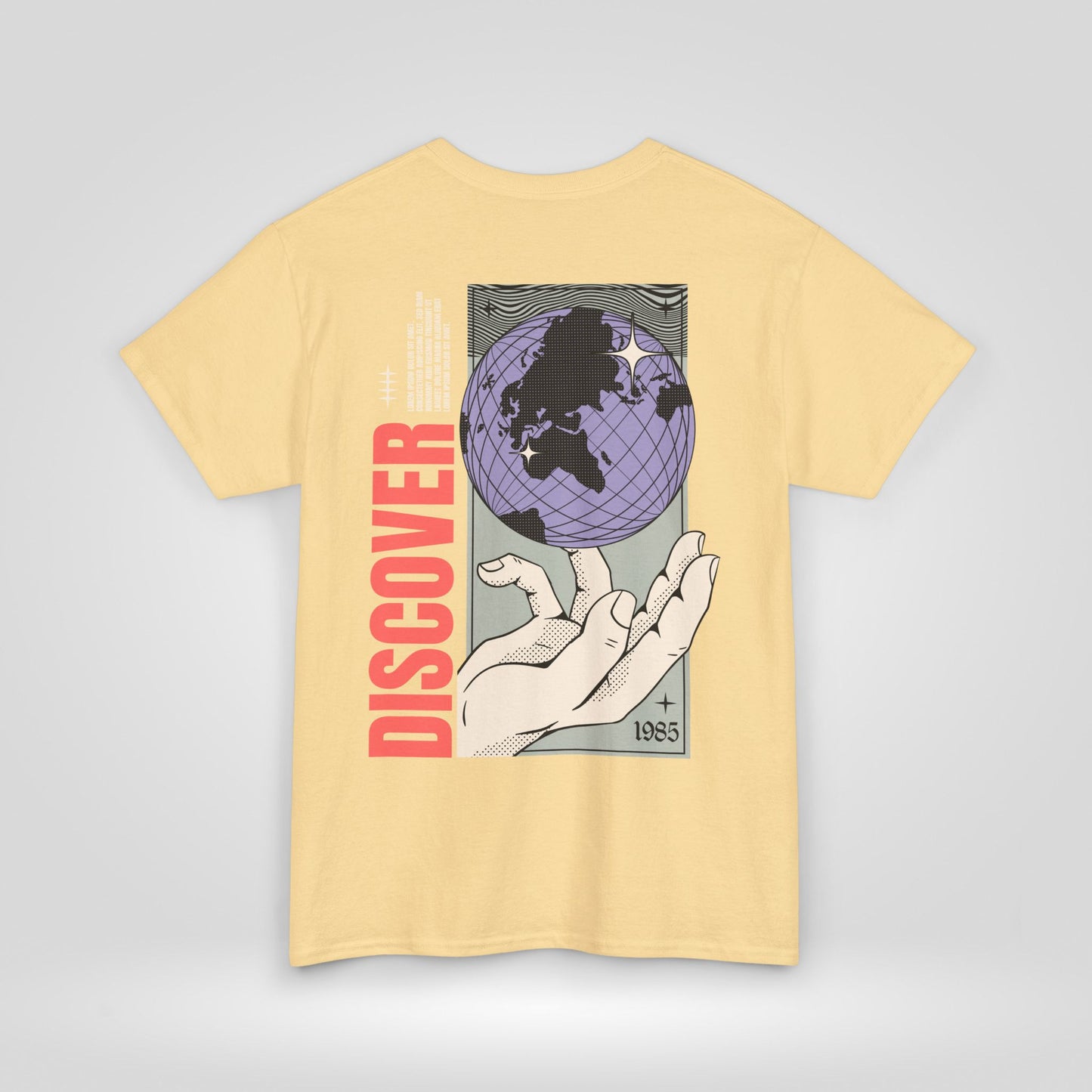 Discover Unisex Heavy Cotton Tee - Inspirational Global Design