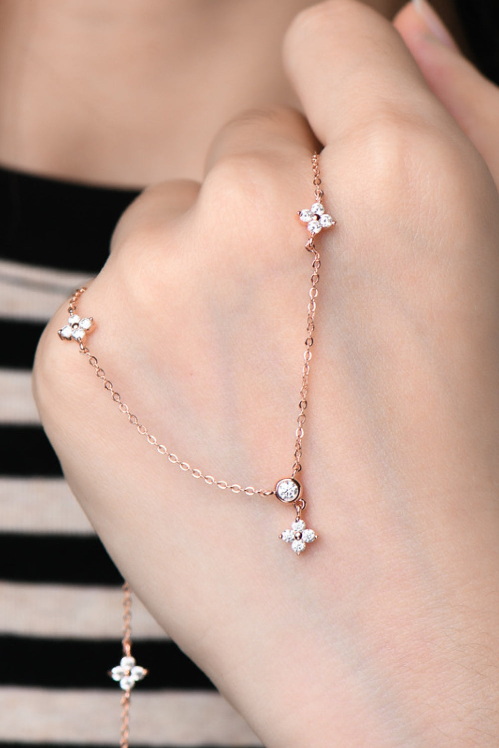 Moissanite 925 Sterling Silver Necklace - Roe Creation