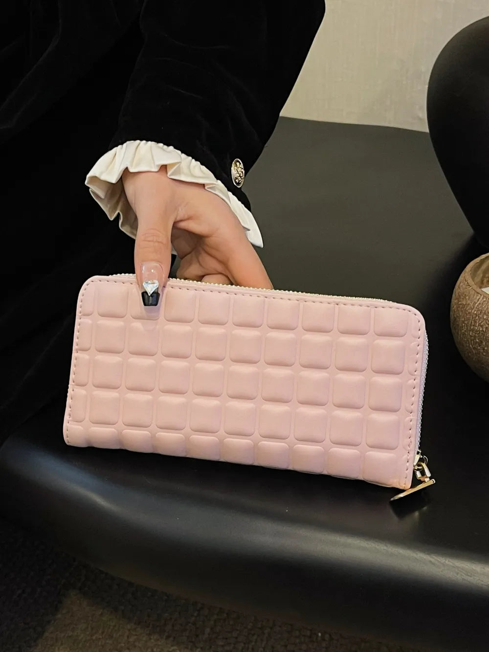 PU Leather Solid Color Wallet - Roe Creation