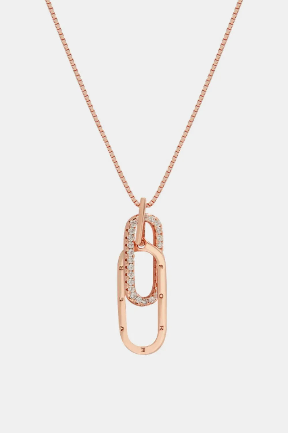 925 Sterling Silver Inland Zircon Necklace - Roe Creation