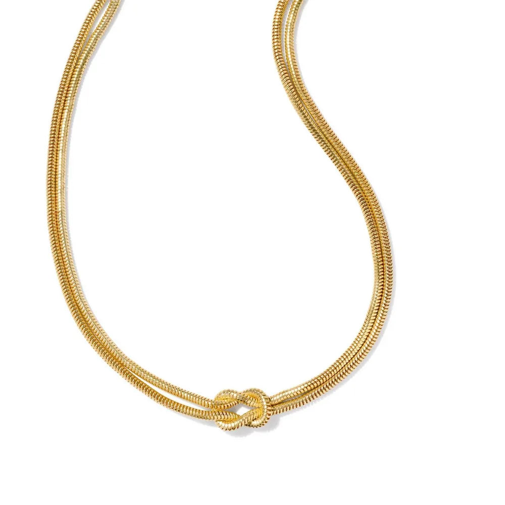 Titanium Steel Knotted Necklace - Roe Creation