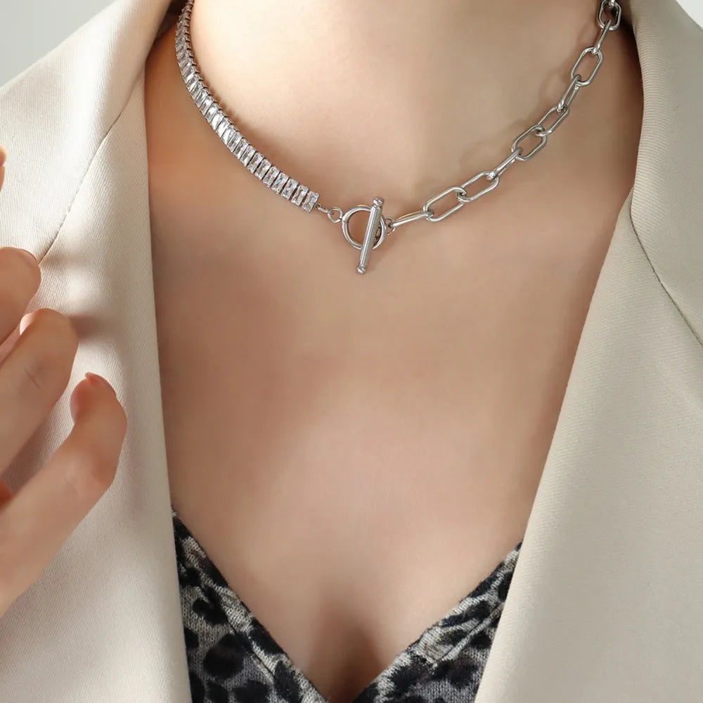 Titanium Steel Gold-Plated Necklace - Roe Creation