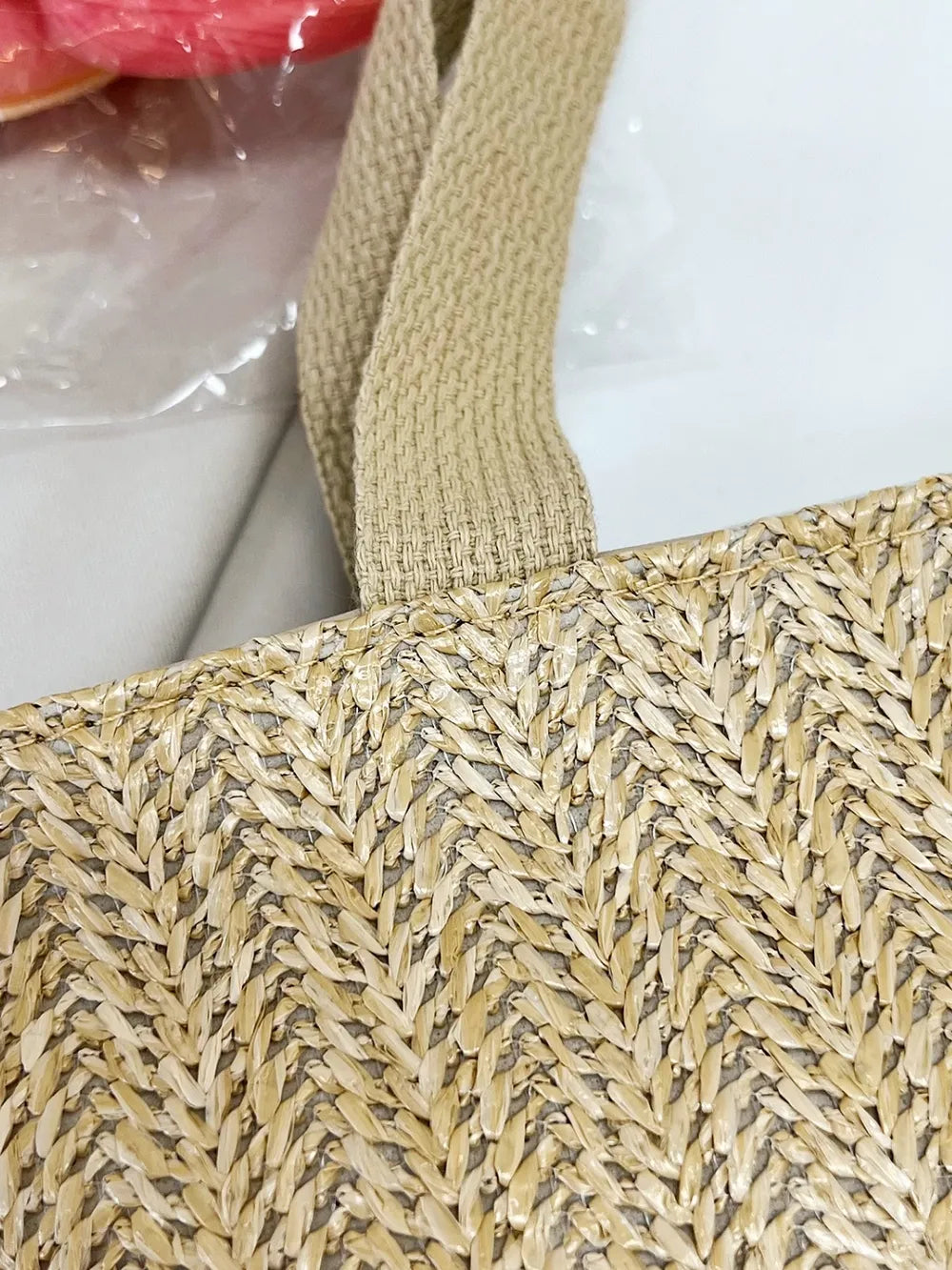 Straw Woven Tote Bag - Roe Creation