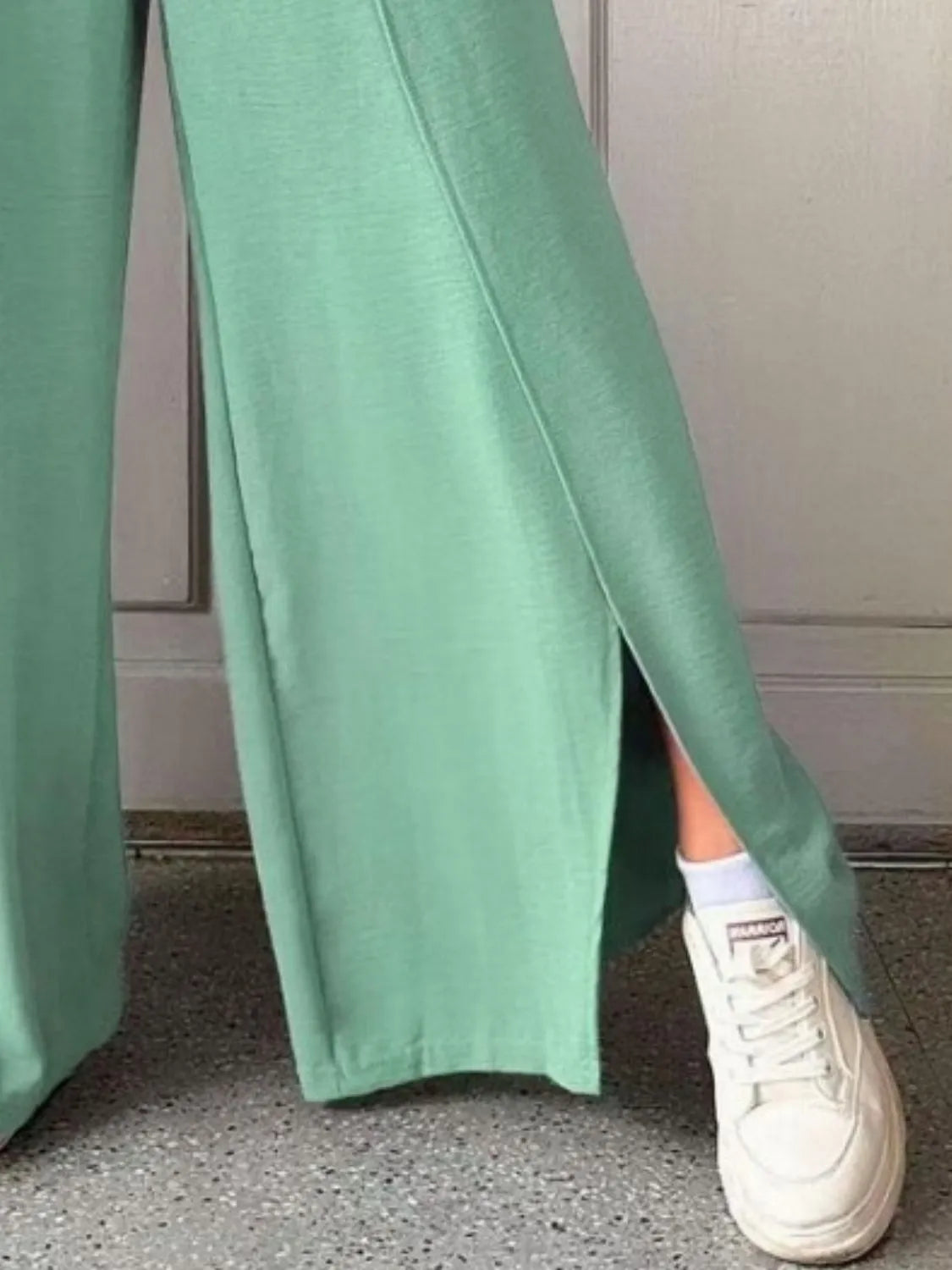 Slit Wide Leg Pants - Roe Creation