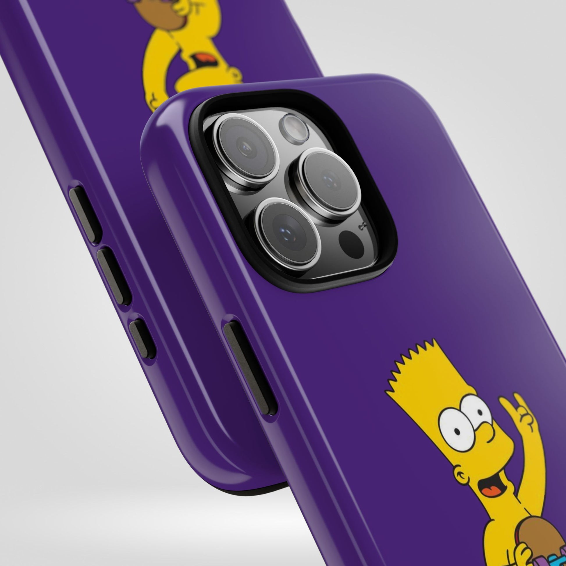 Fun Bart Simpson Skateboard Phone Case - Tough and Stylish - Roe Creation