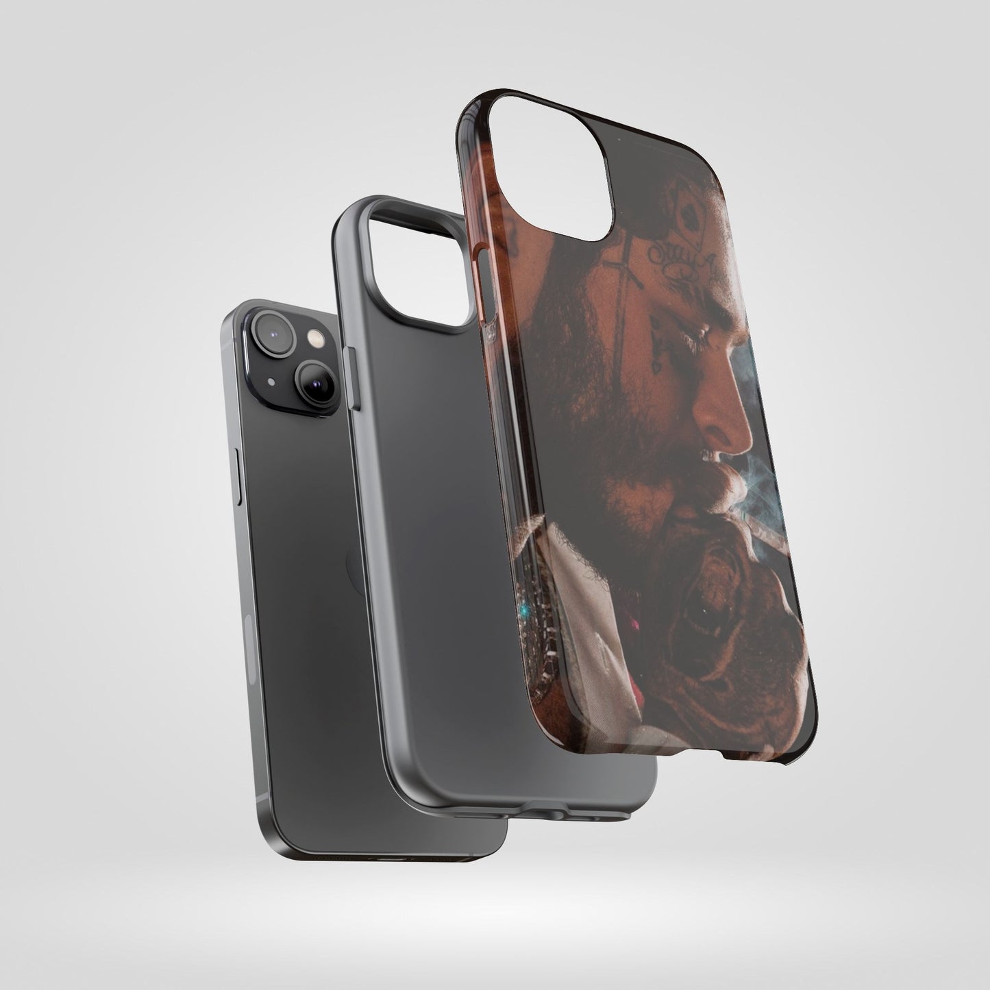 Post Malone Tough Cases for Fans - Artistic Phone Case with Smoky Vibe