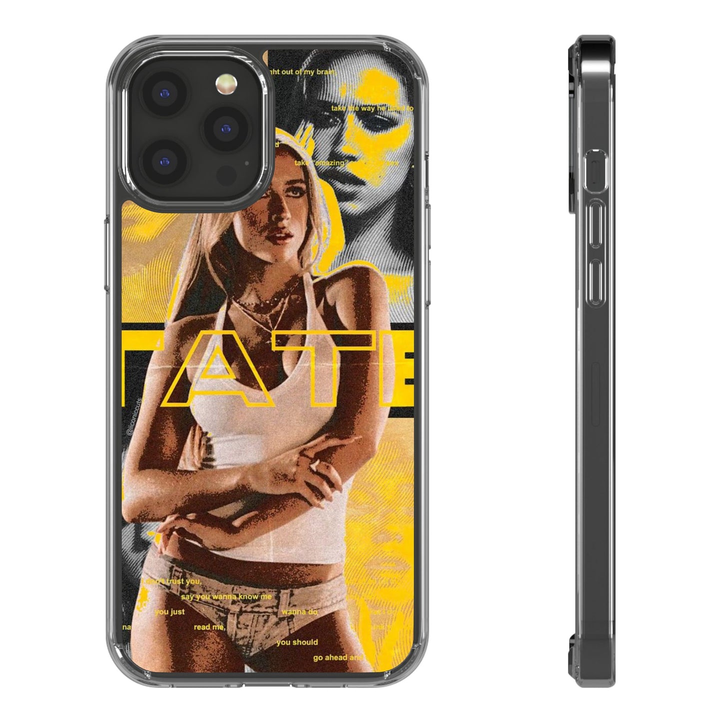 Funky Graphic Clear iPhone & Samsung Case - Stylish Protection for Trendsetters