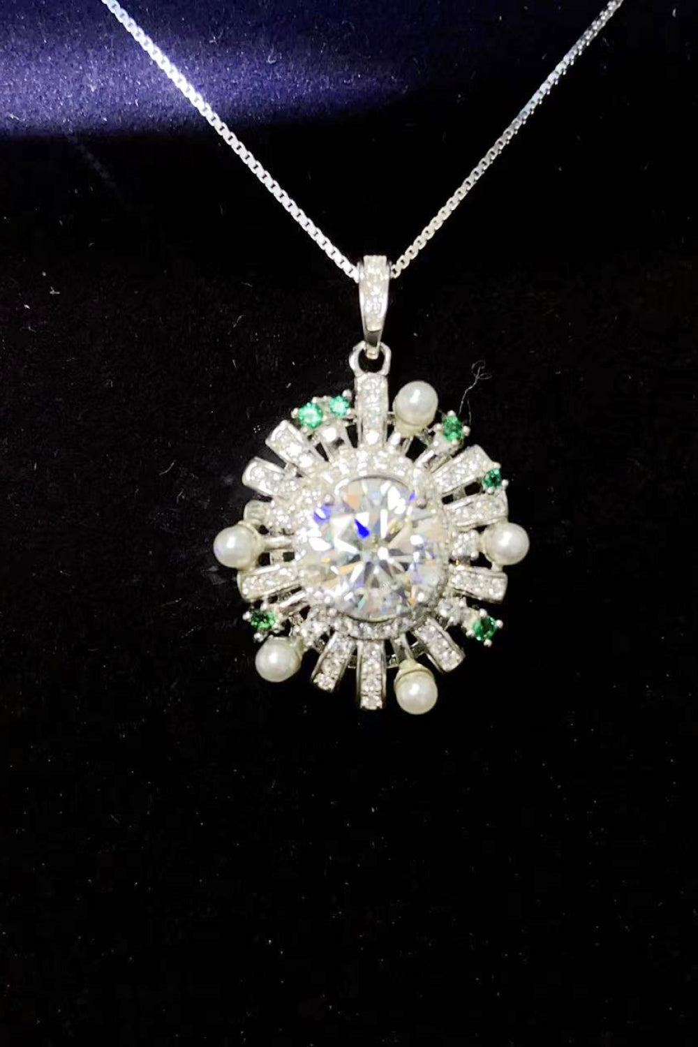 2 Carat Moissanite 925 Sterling Silver Necklace - Roe Creation