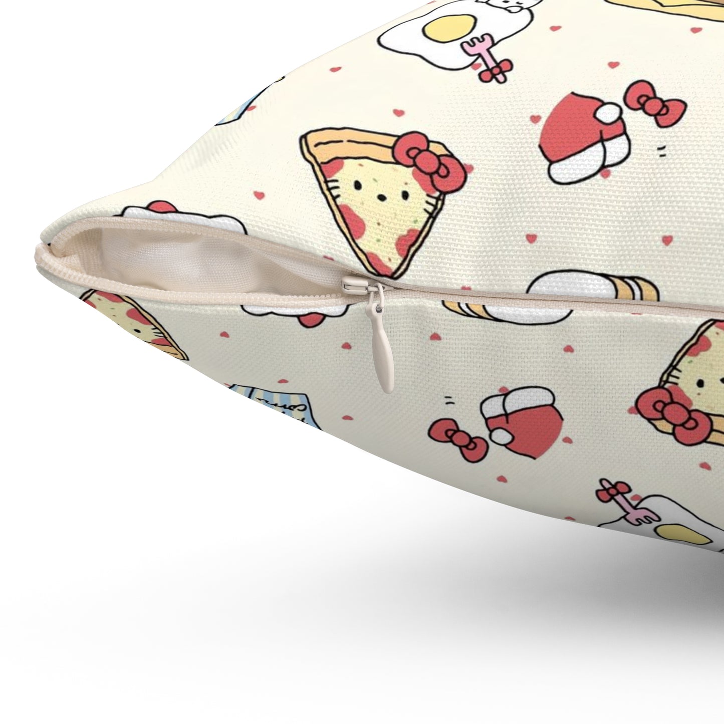 Cute Hello Kitty Patterned Square Pillow - Fun Decorative Cushion for Comfort Lovers