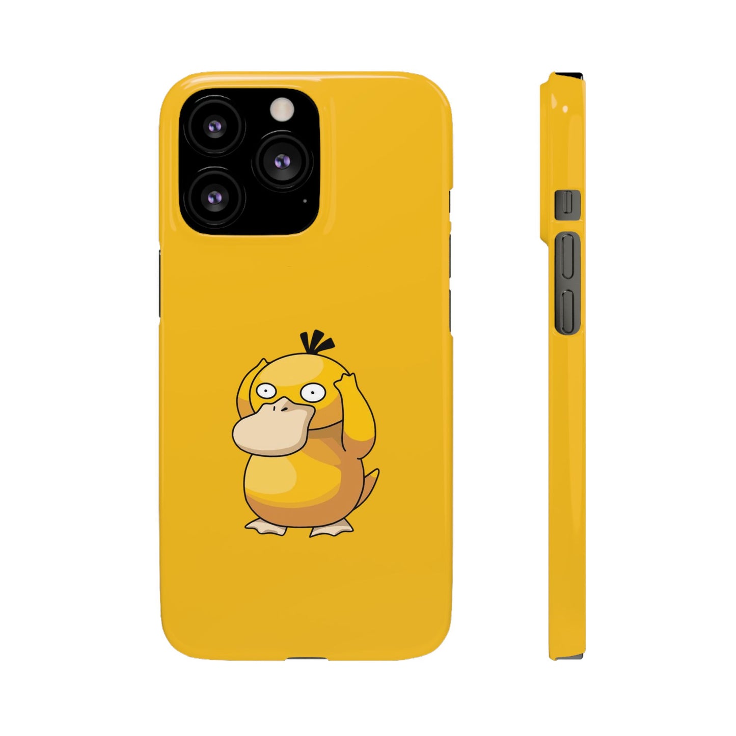 Psyduck Pokemon Snap Phone Cases, Yellow, Cartoon - iPhone, Samsung