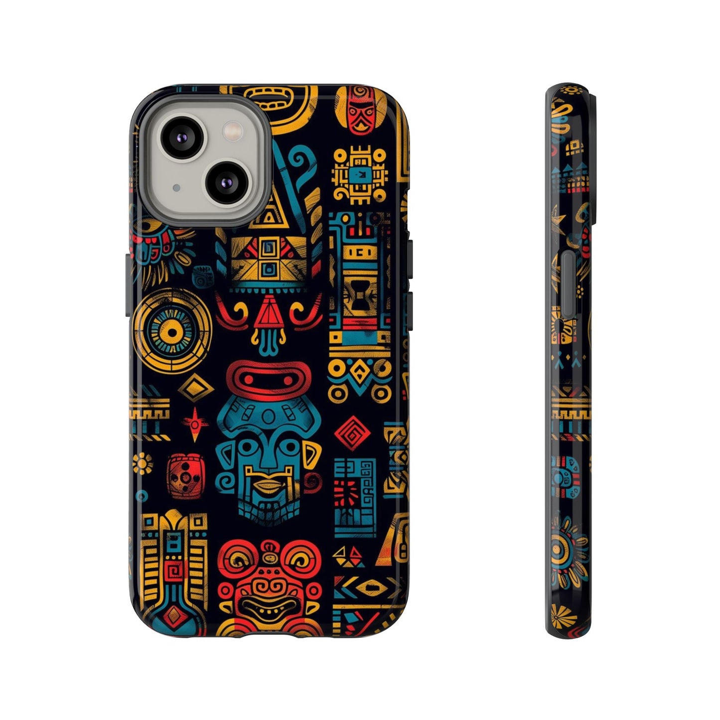 Vibrant Aztec iPhone Case - Tough Cases for Unique Style