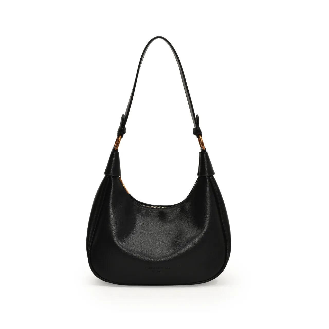 Curved Leather Shoulder Bag - Roe Creation