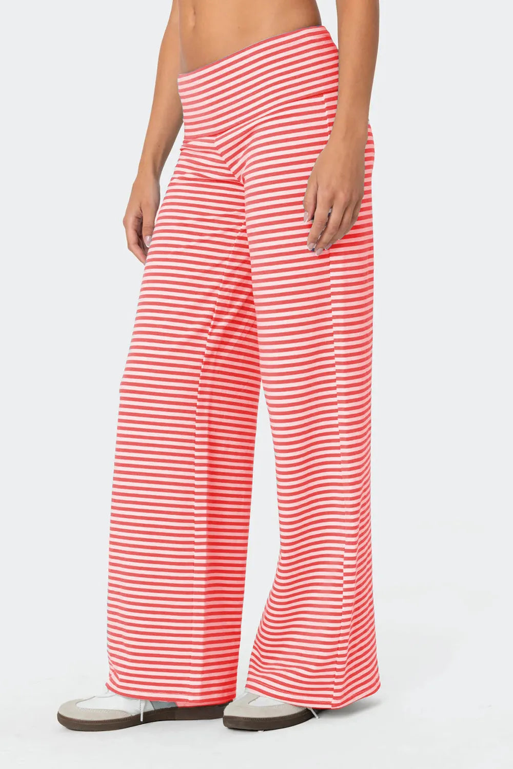 Striped Wide Leg Pants - Roe Creation