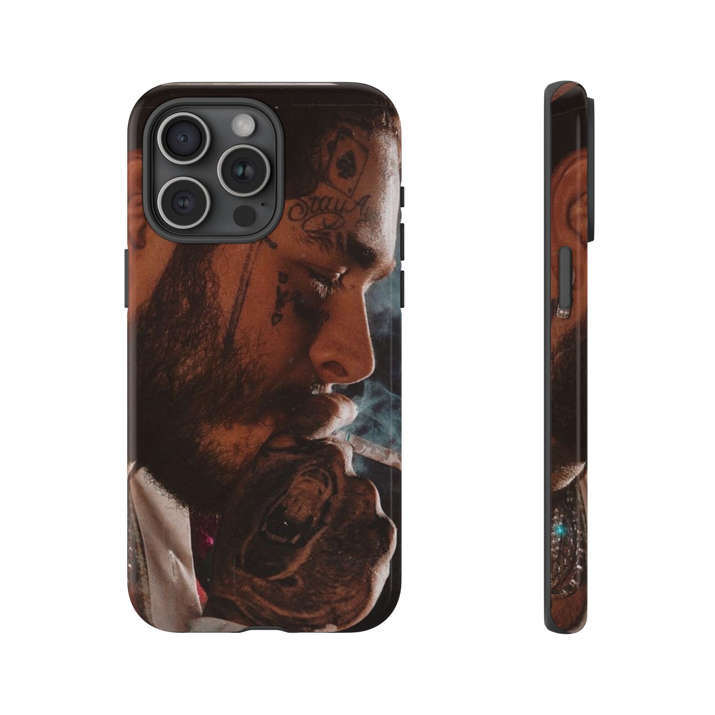 Post Malone Tough Cases for Fans - Artistic Phone Case with Smoky Vibe