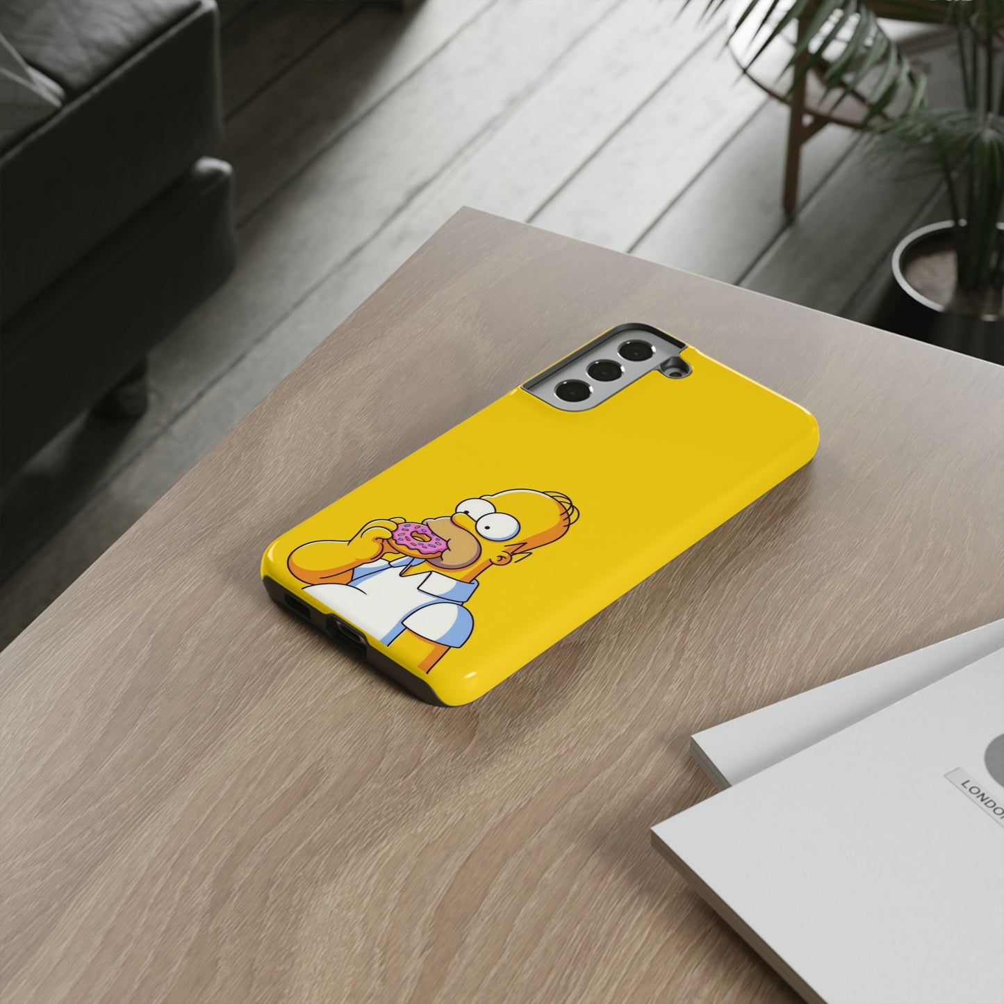 Homer Simpson Phone Case - iPhone, Samsung, Unique Protection for Fans, Cartoon Phone Cover, Gift for Simpsons Lovers, Durable Tough Case