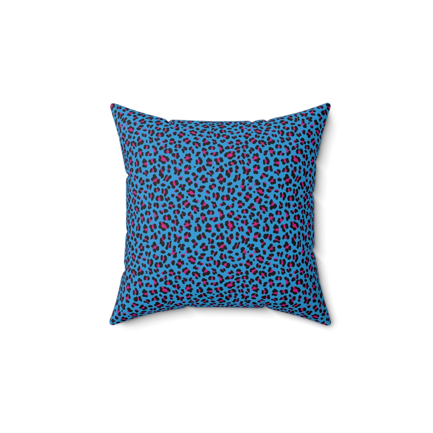 Vibrant Leopard Print Pillow, Decorative Throw Cushion, Animal Print Home Decor, Couch Accent Pillow, Funky Pillow for Living Room - Roe Creation