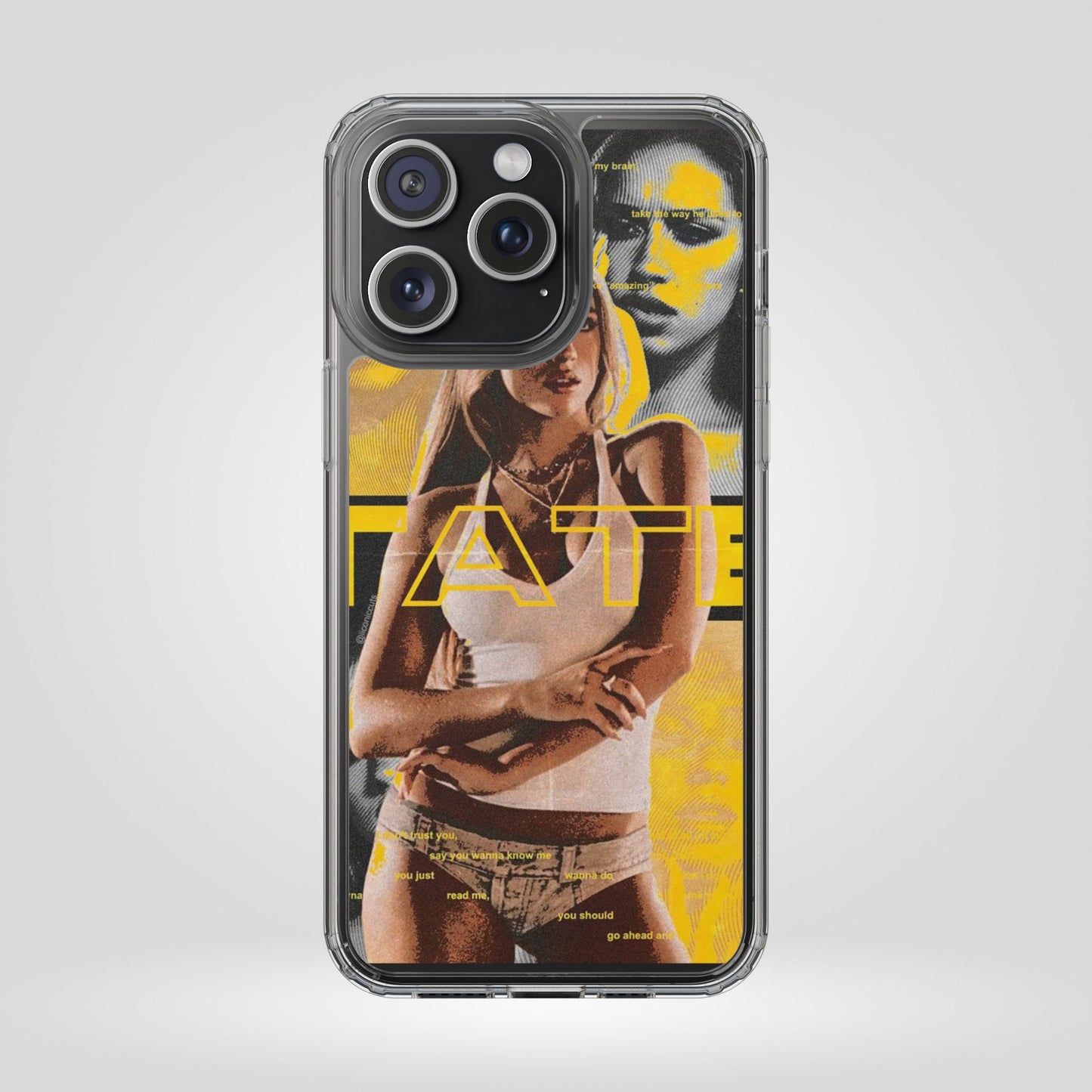 Funky Graphic Clear iPhone & Samsung Case - Stylish Protection for Trendsetters