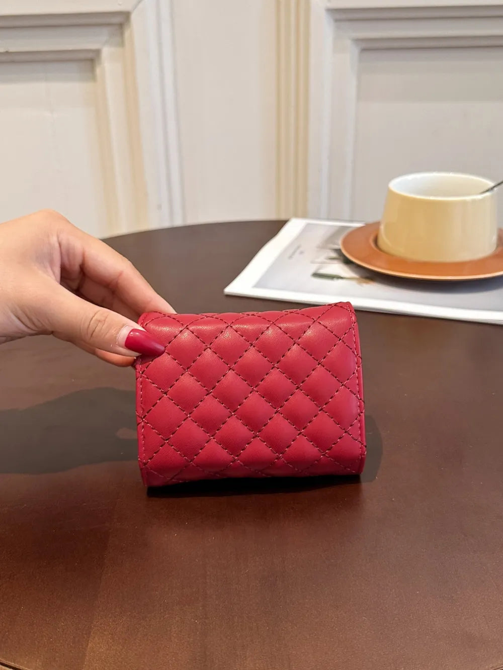 PU Leather Solid Color Wallet - Roe Creation