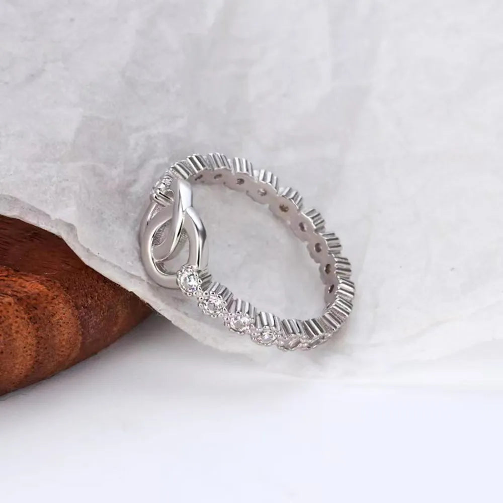 925 Sterling Silver Zircon Ring - Roe Creation