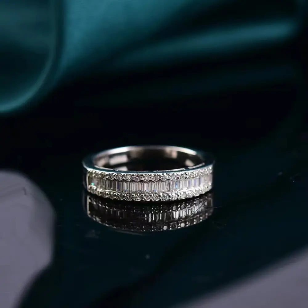 Moissanite 925 Sterling Silver Ring - Roe Creation
