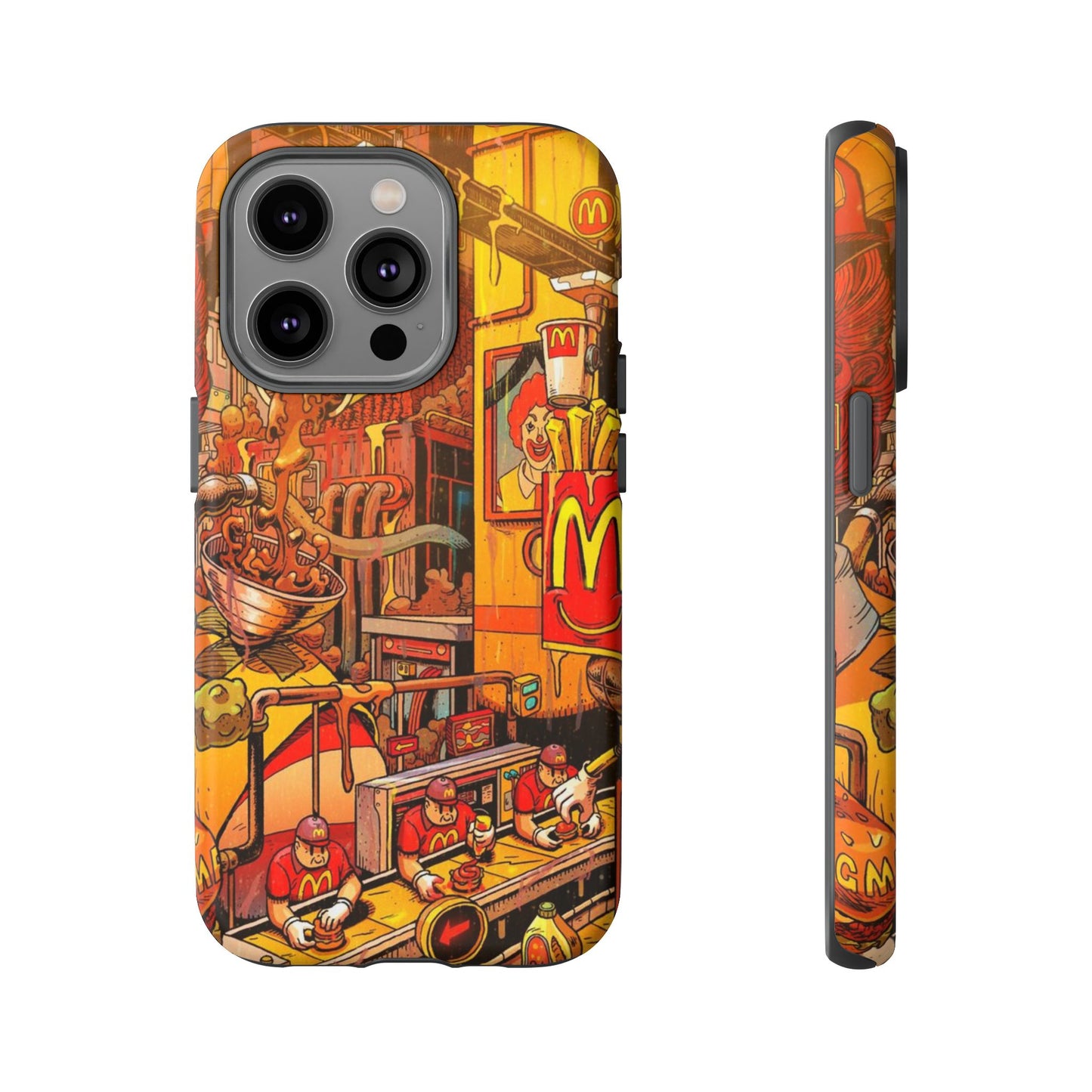 Vibrant Fast Food iPhone Case - Tough Cases with Playful Design