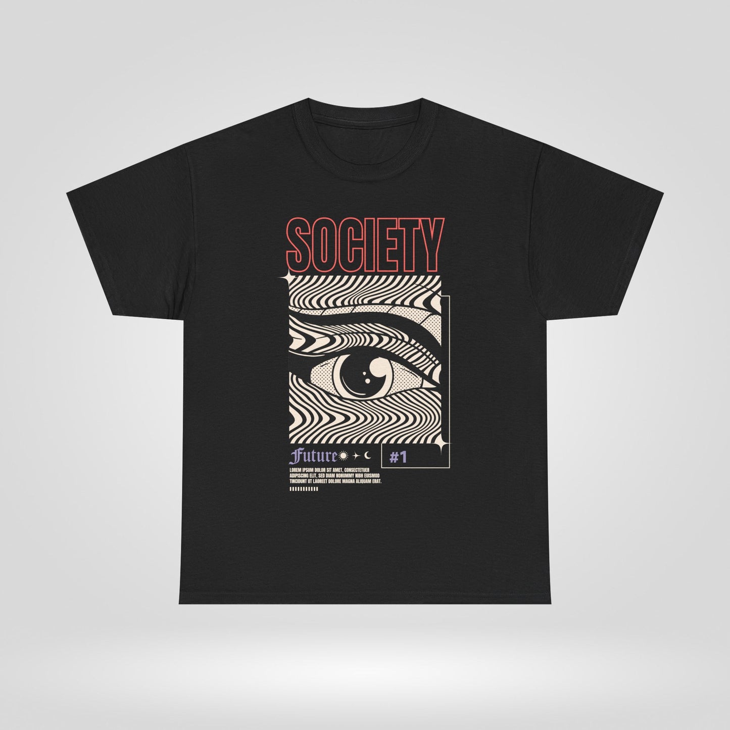Society Unisex Heavy Cotton Tee - Future Vision Graphic Tee