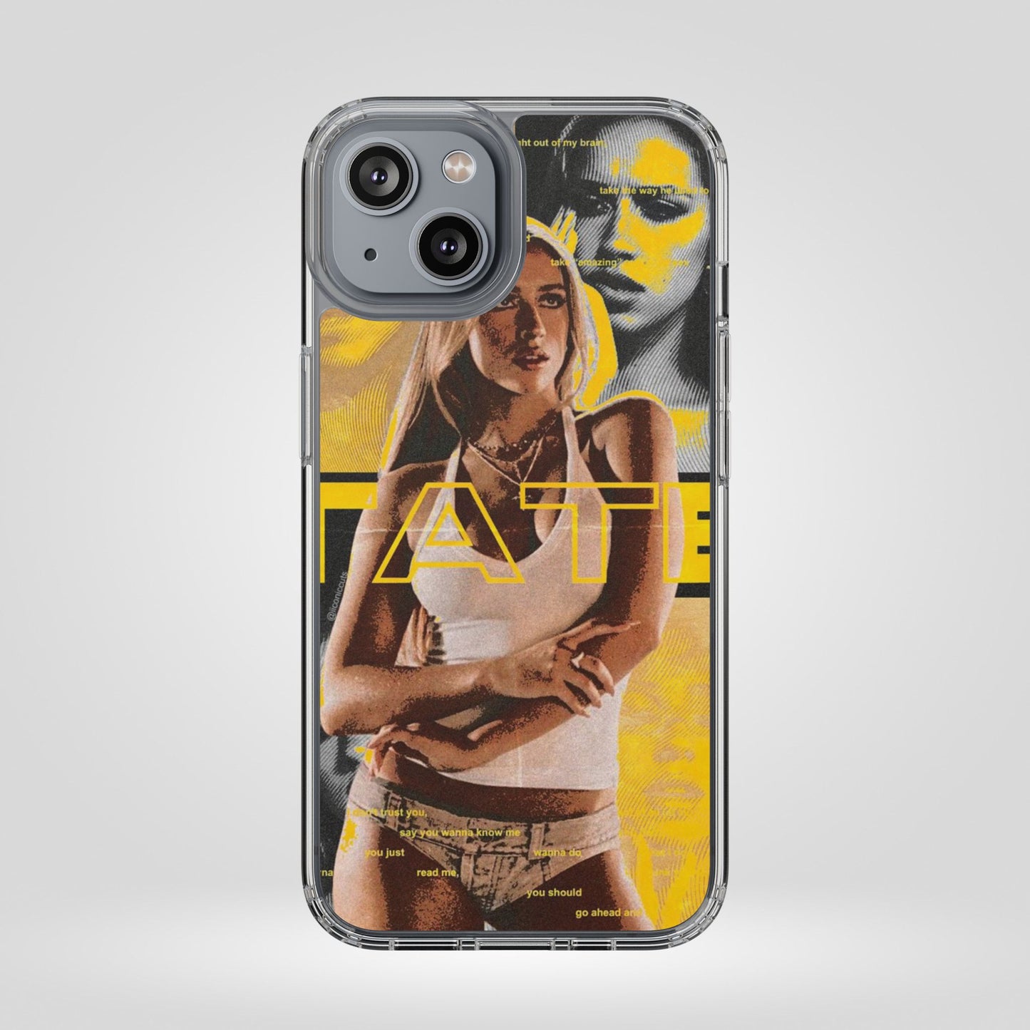 Funky Graphic Clear iPhone & Samsung Case - Stylish Protection for Trendsetters
