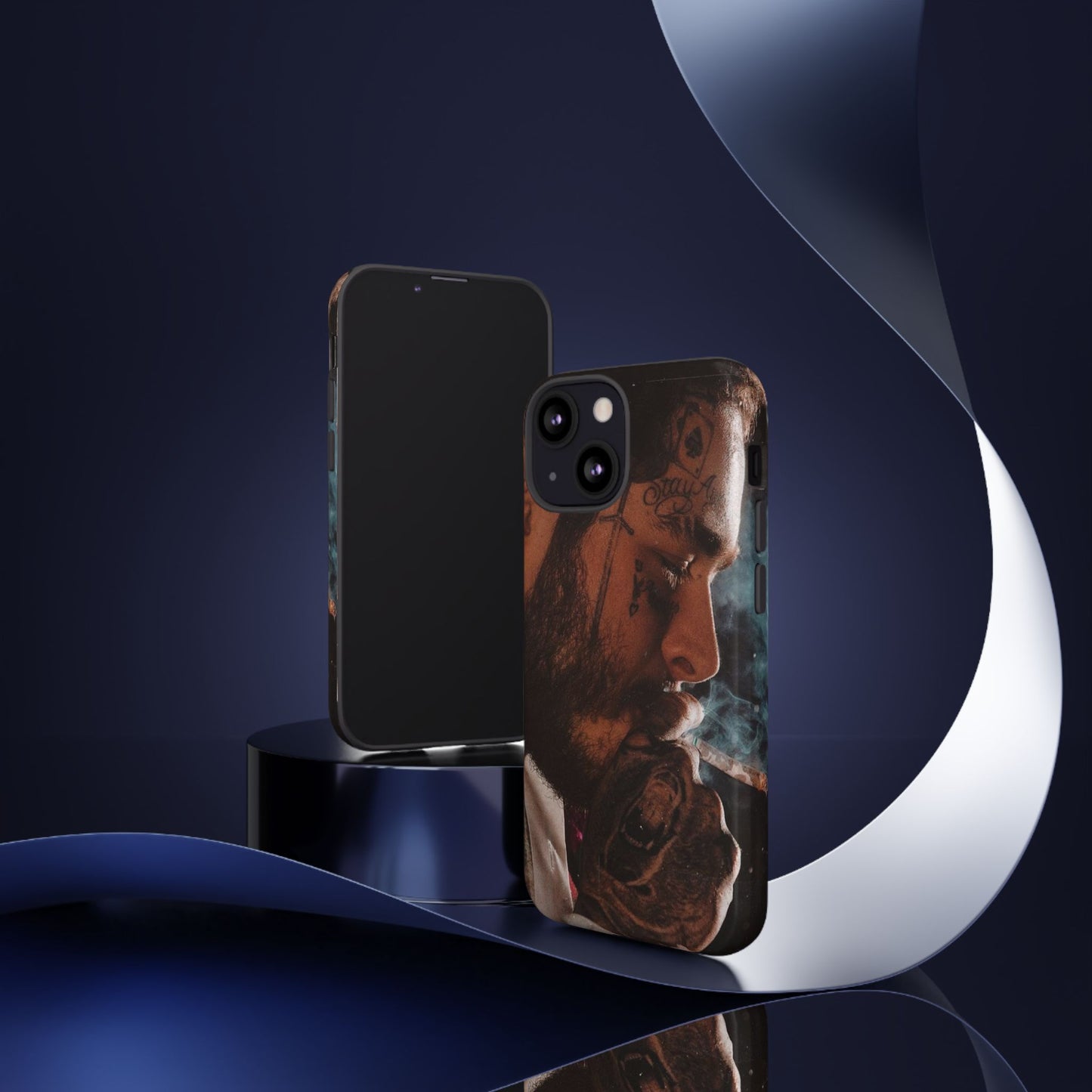 Post Malone Tough Cases for Fans - Artistic Phone Case with Smoky Vibe