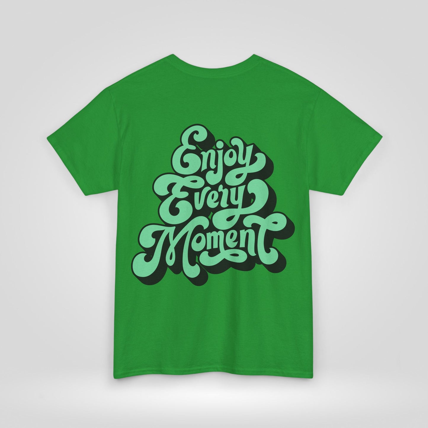 Enjoy Every Moment Unisex Heavy Cotton Tee - Casual Comfort Tee, Graphic Shirt, Everyday Wear, Gift for Friends, Minimalist Style