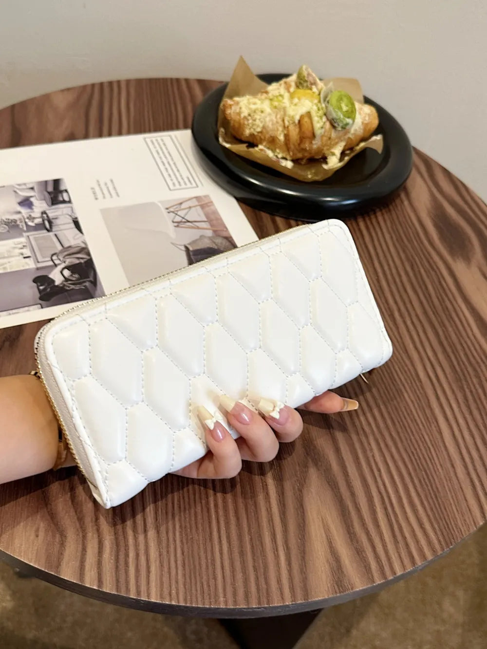 PU Leather Solid Color Wallet - Roe Creation