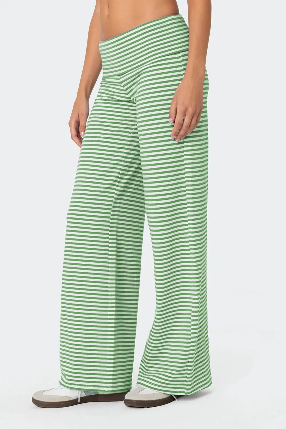Striped Wide Leg Pants - Roe Creation