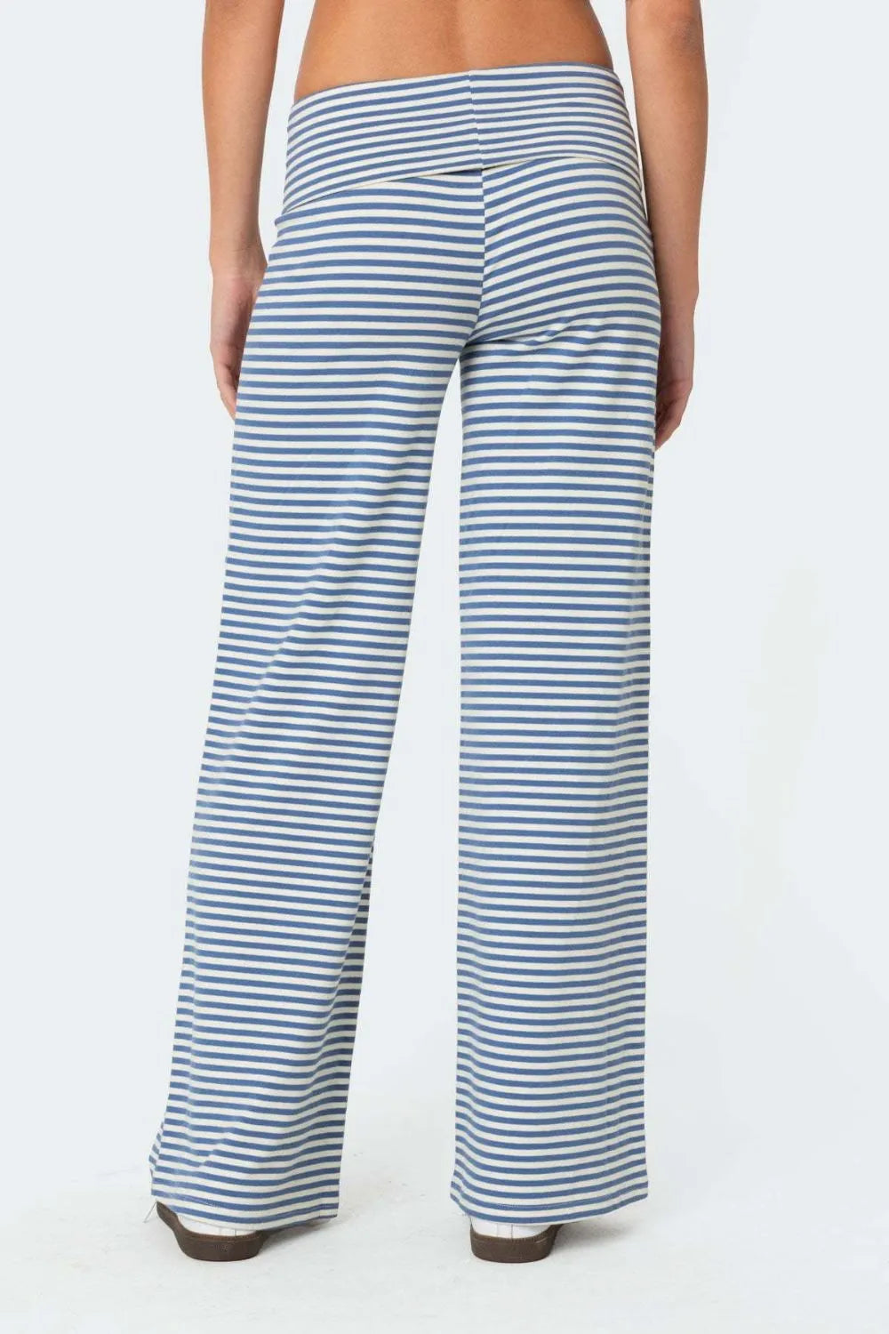 Striped Wide Leg Pants - Roe Creation
