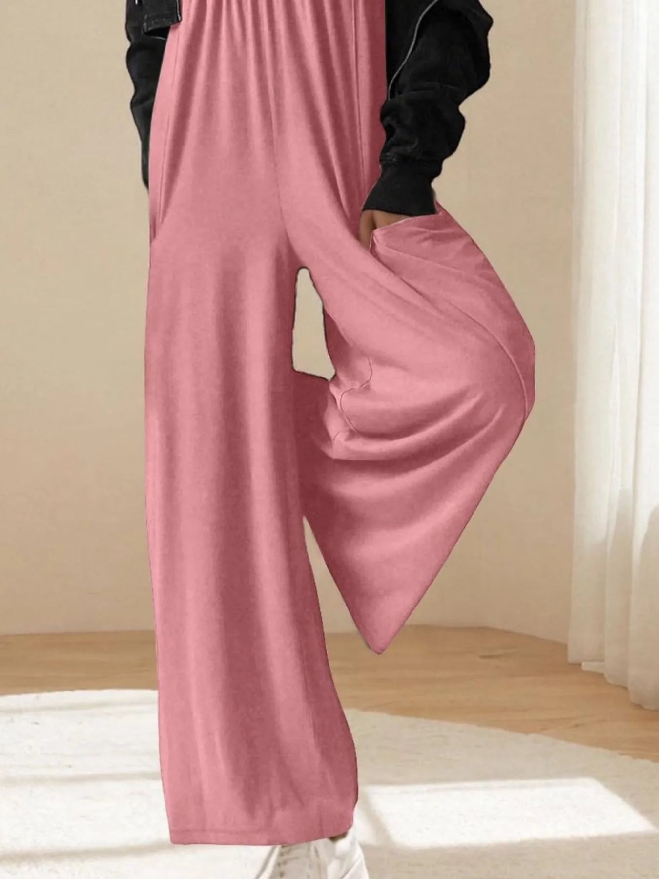 Spaghetti Strap Wide Leg Jumpsuit - Roe Creation